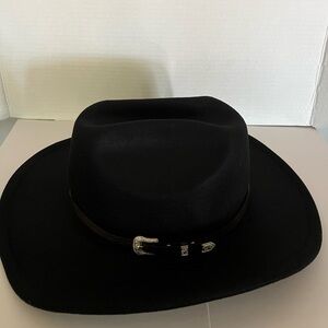 NWOT Black Rodeo Hat with Silver Accent